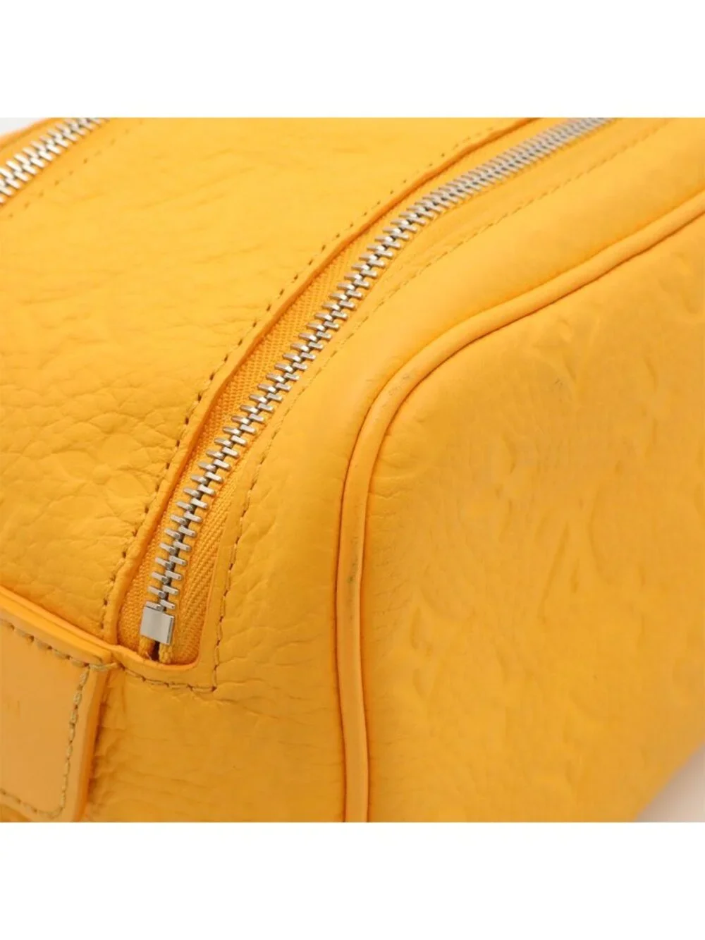 Louis Vuitton Monogram Taurillon Doppelganger Clutch Handbag Pouch Saffron